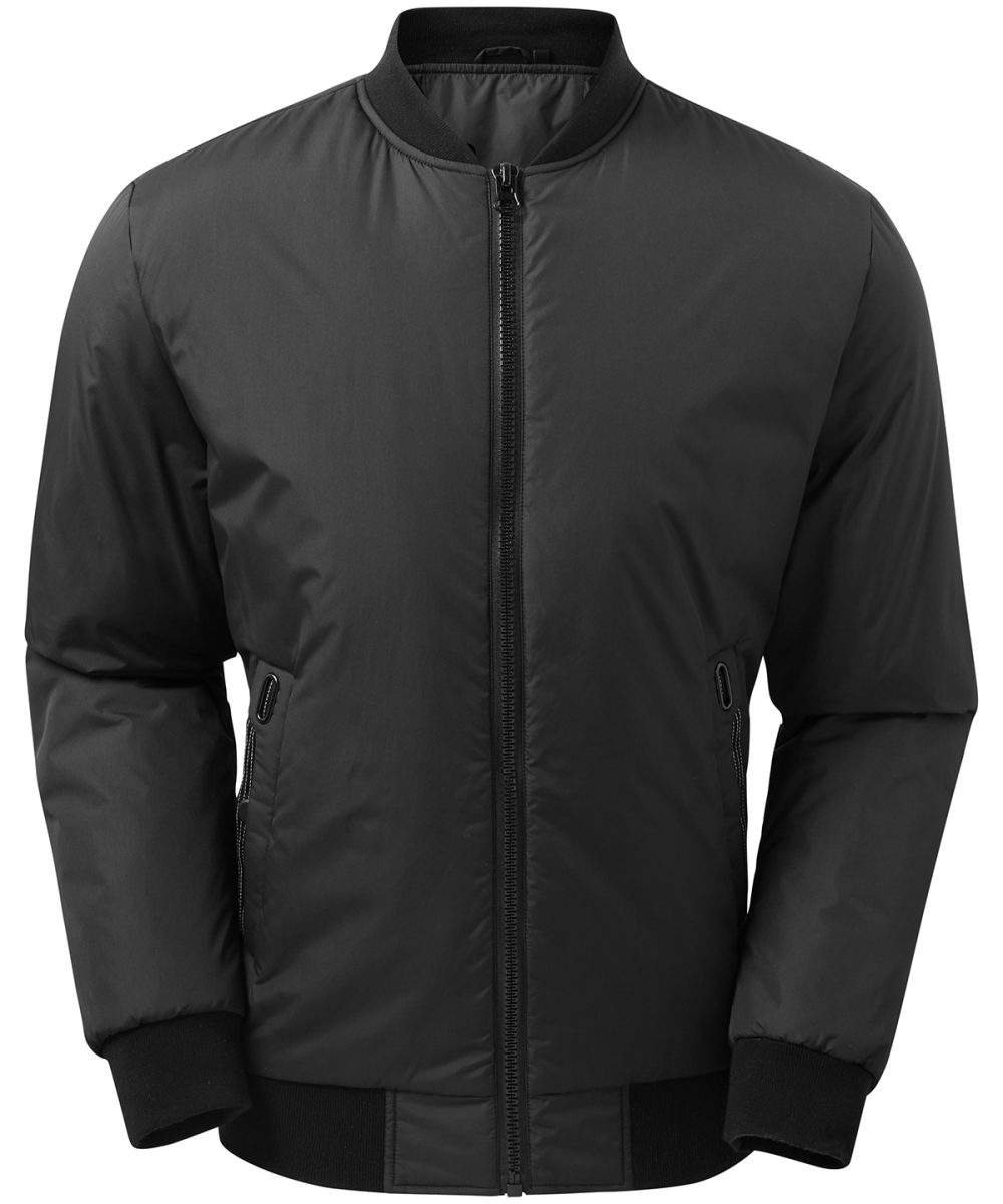 Black Delta plain bomber jacket