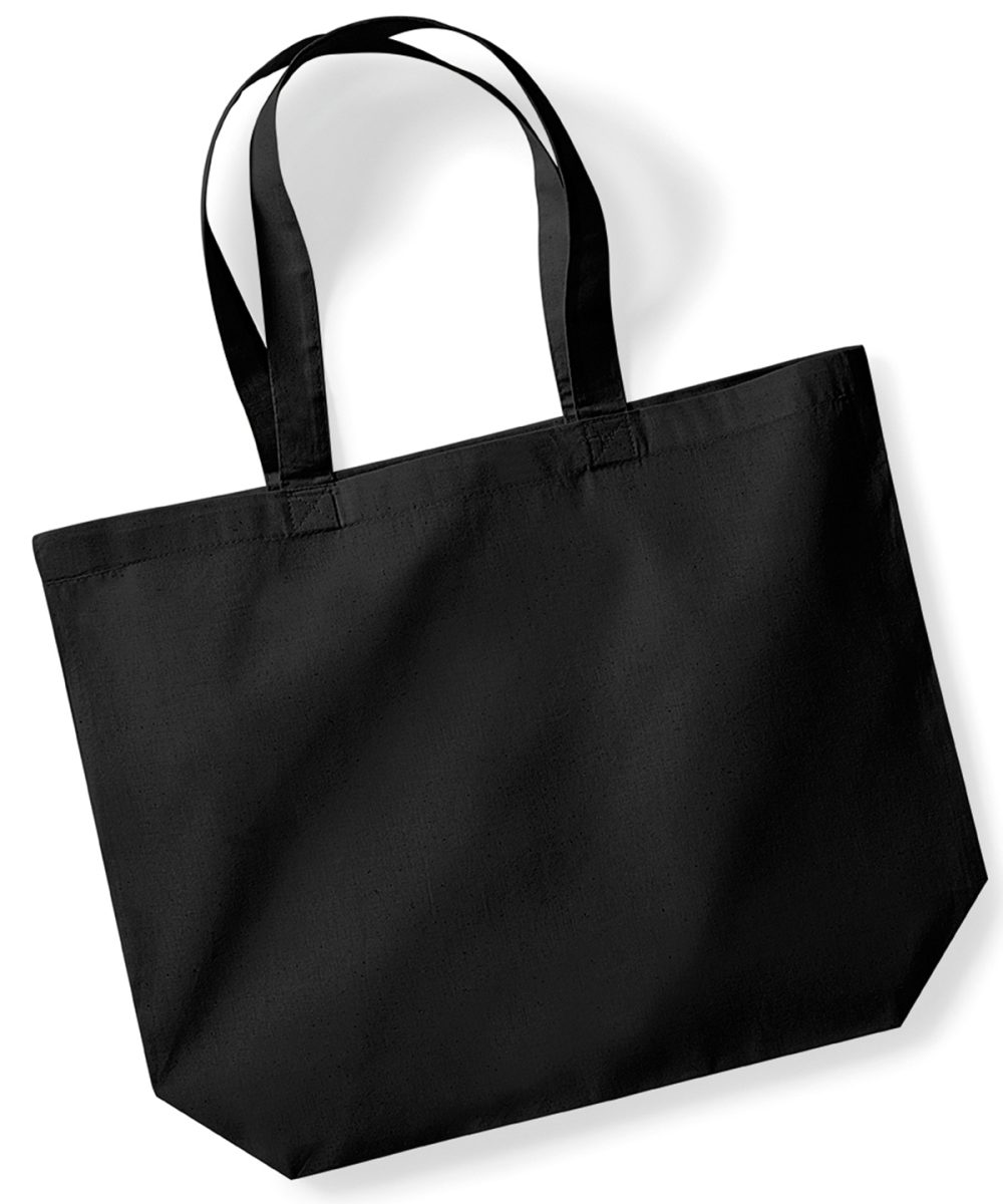 Black Organic premium cotton maxi tote