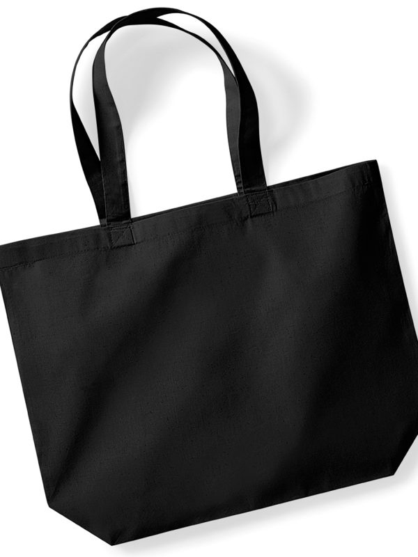 Black Organic premium cotton maxi tote