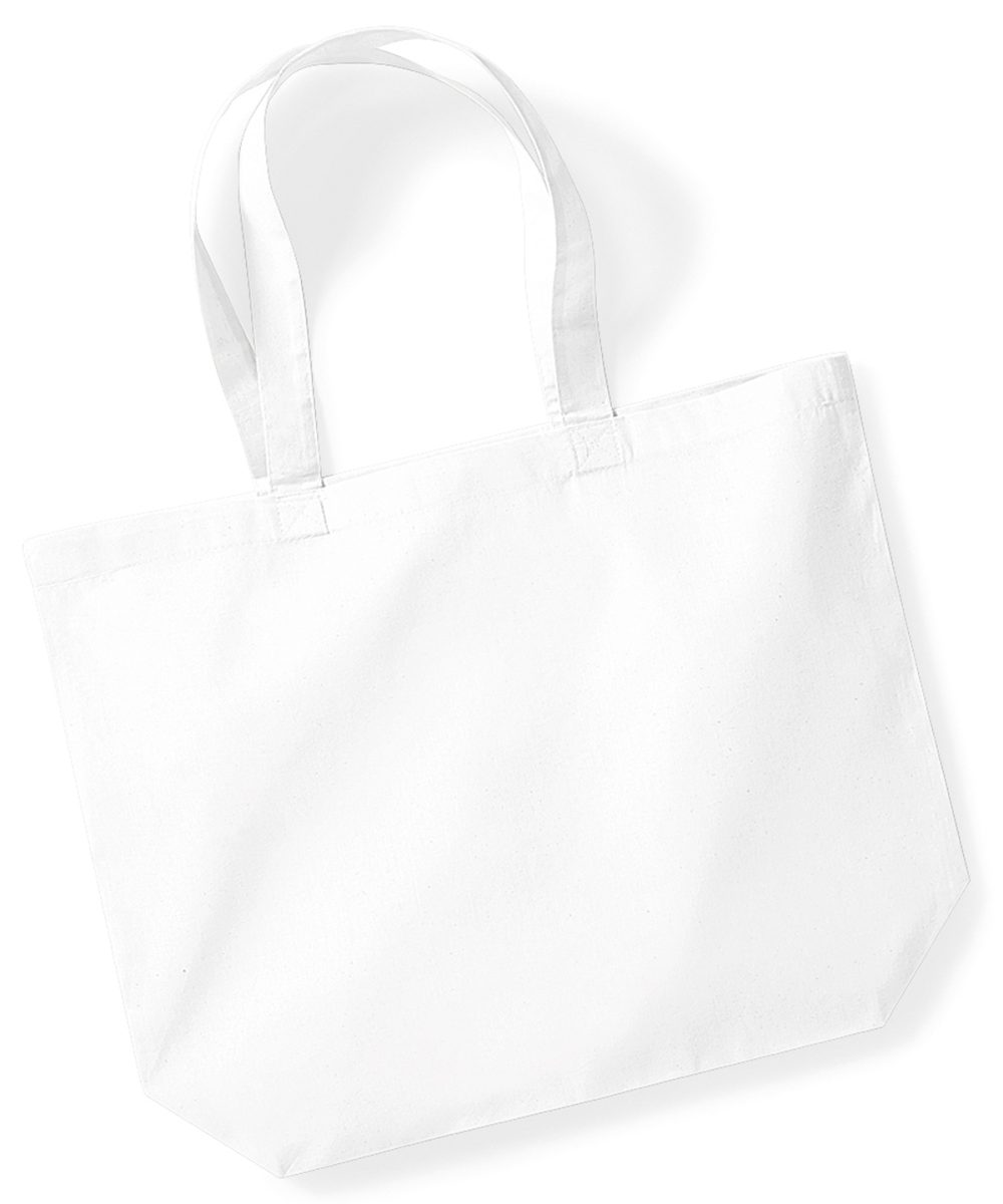 White Organic premium cotton maxi tote