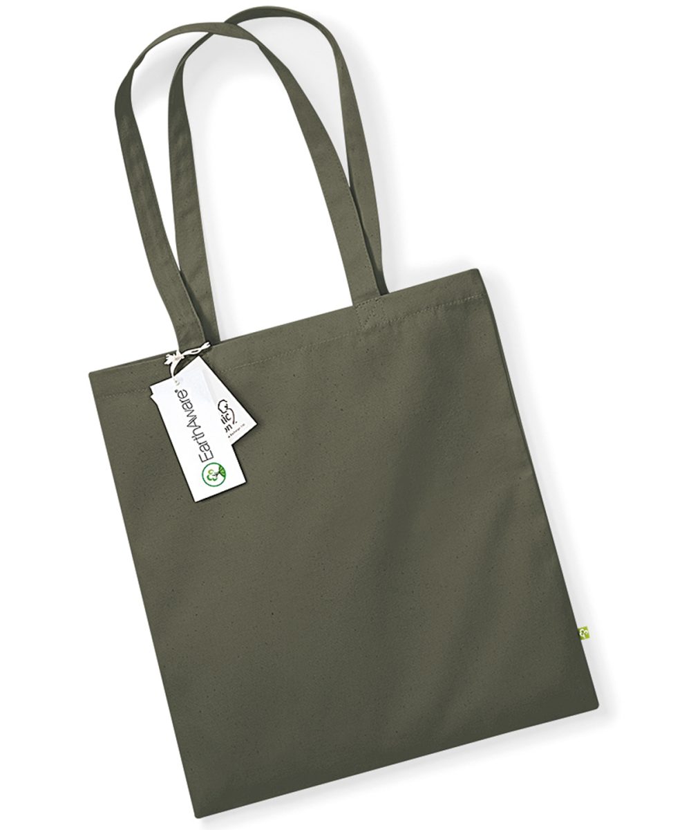 Olive Green EarthAware® organic bag for life