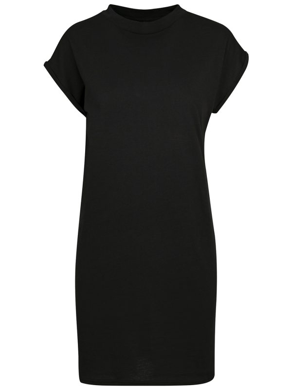 Black* Women's turtle extended shoulder dress