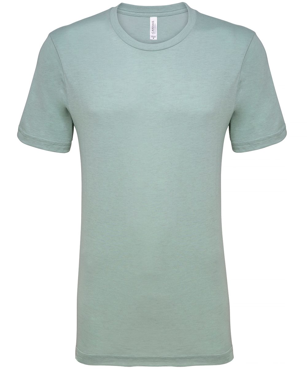 Heather Prism Dusty Blue Unisex heather CVC short sleeve t-shirt