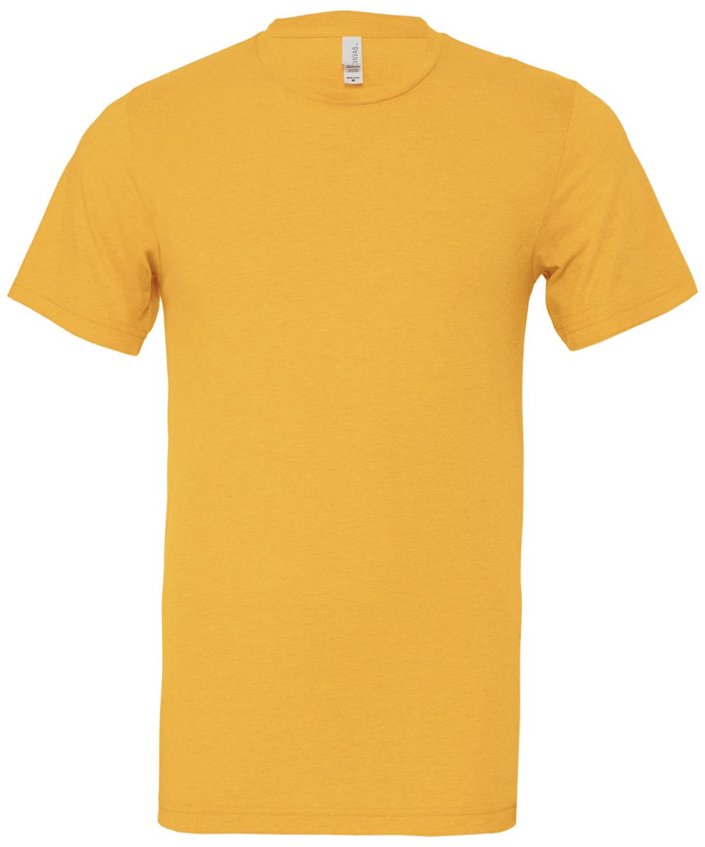 Heather Yellow Gold Unisex heather CVC short sleeve t-shirt