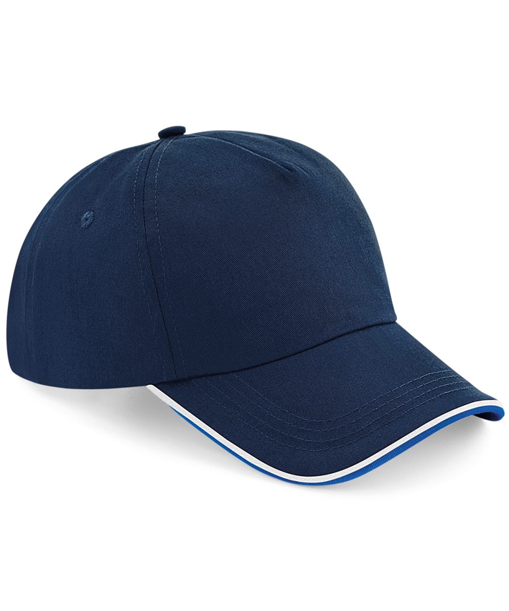 French Navy/Bright Royal/Whte Authentic 5-panel cap - piped peak