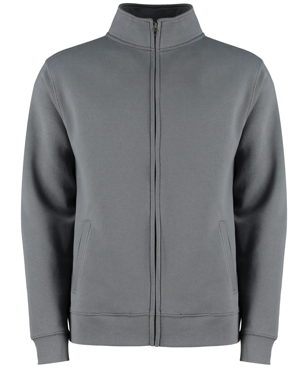 Dark Grey Marl Regular fit zipped sweatshirt