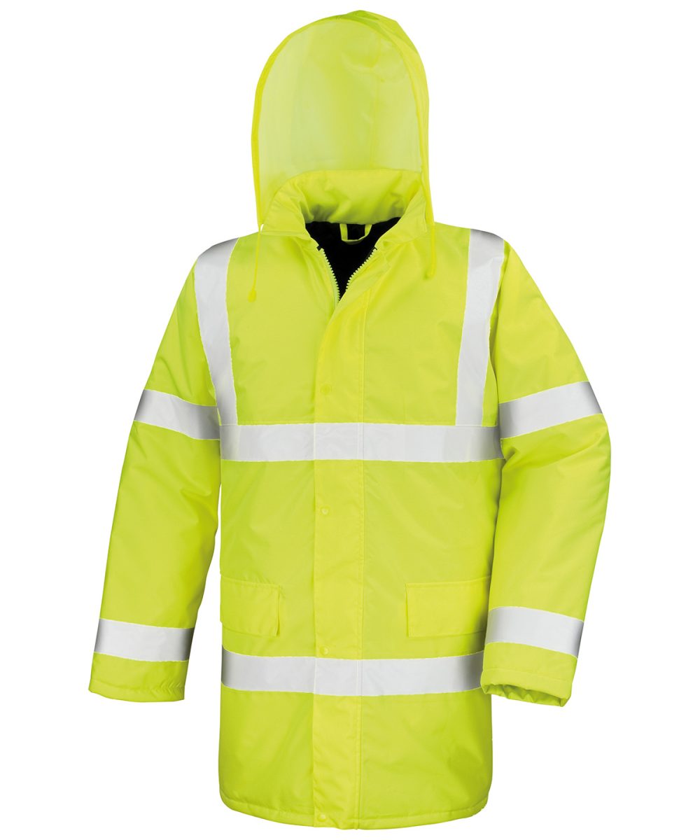 Hi-Viz Yellow Core safety high-viz coat