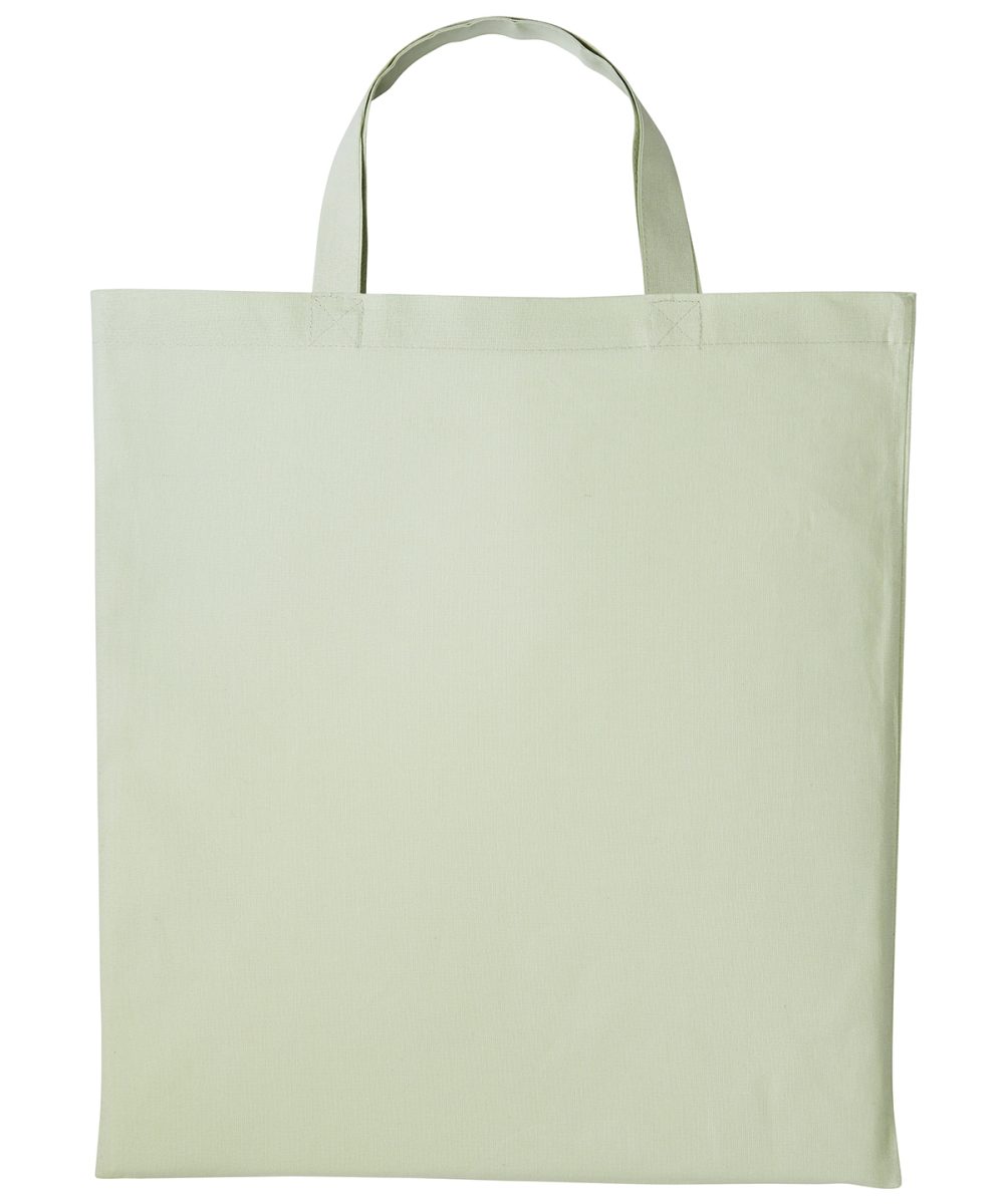 Pastel MInt Cotton shopper short handle