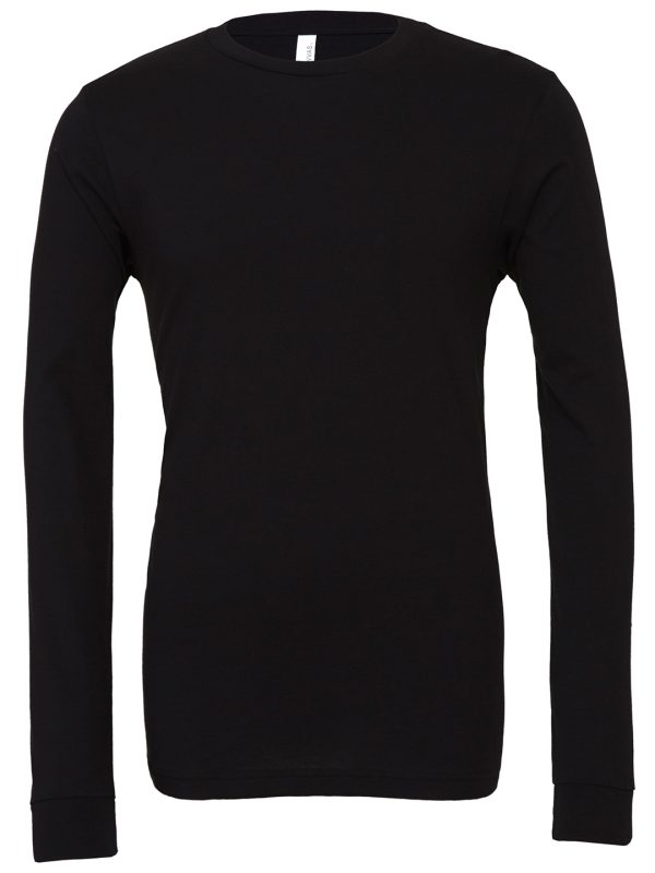 Black Unisex Jersey long sleeve tee