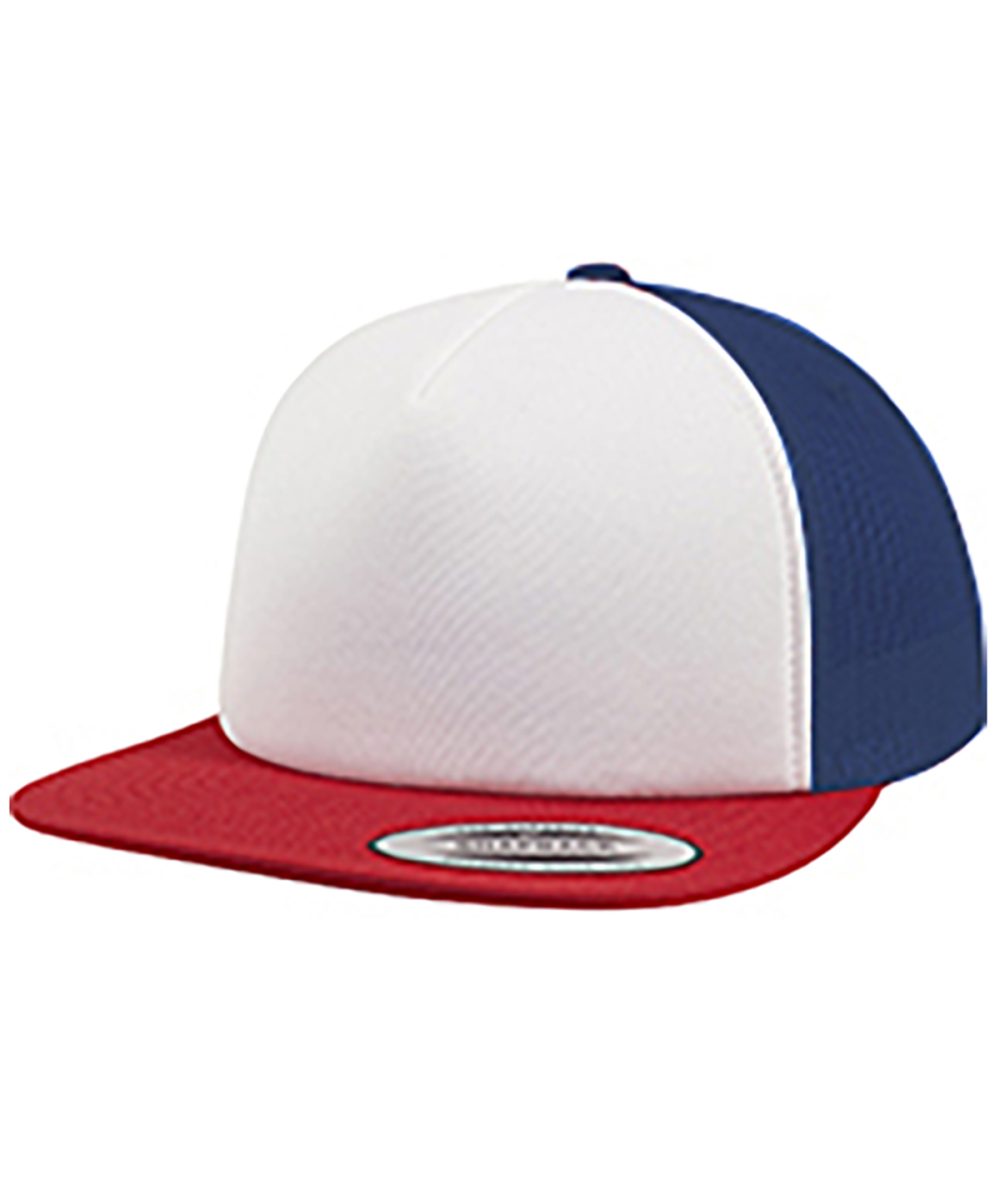 Red/White/Royal Foam trucker with white front (6005FW)