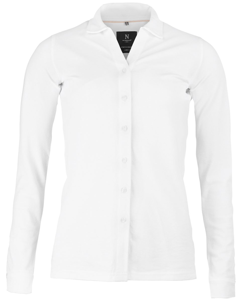 White Women’s Kingston – stretch deluxe piqué shirt