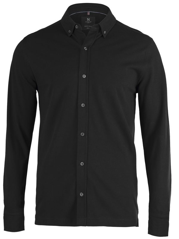 Black Kingston – stretch deluxe piqué shirt