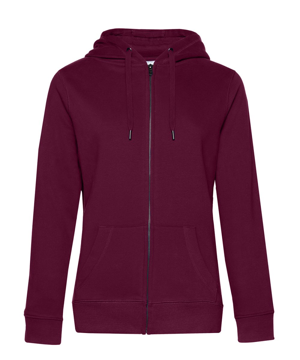 Dark Cherry B&C Queen zipped hooded