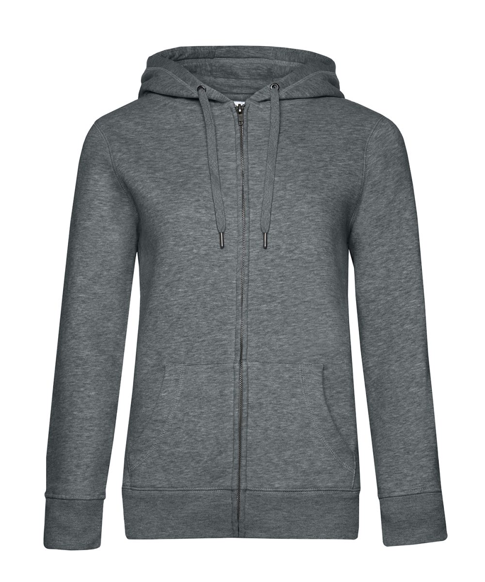 Heather Mid Grey B&C Queen zipped hooded