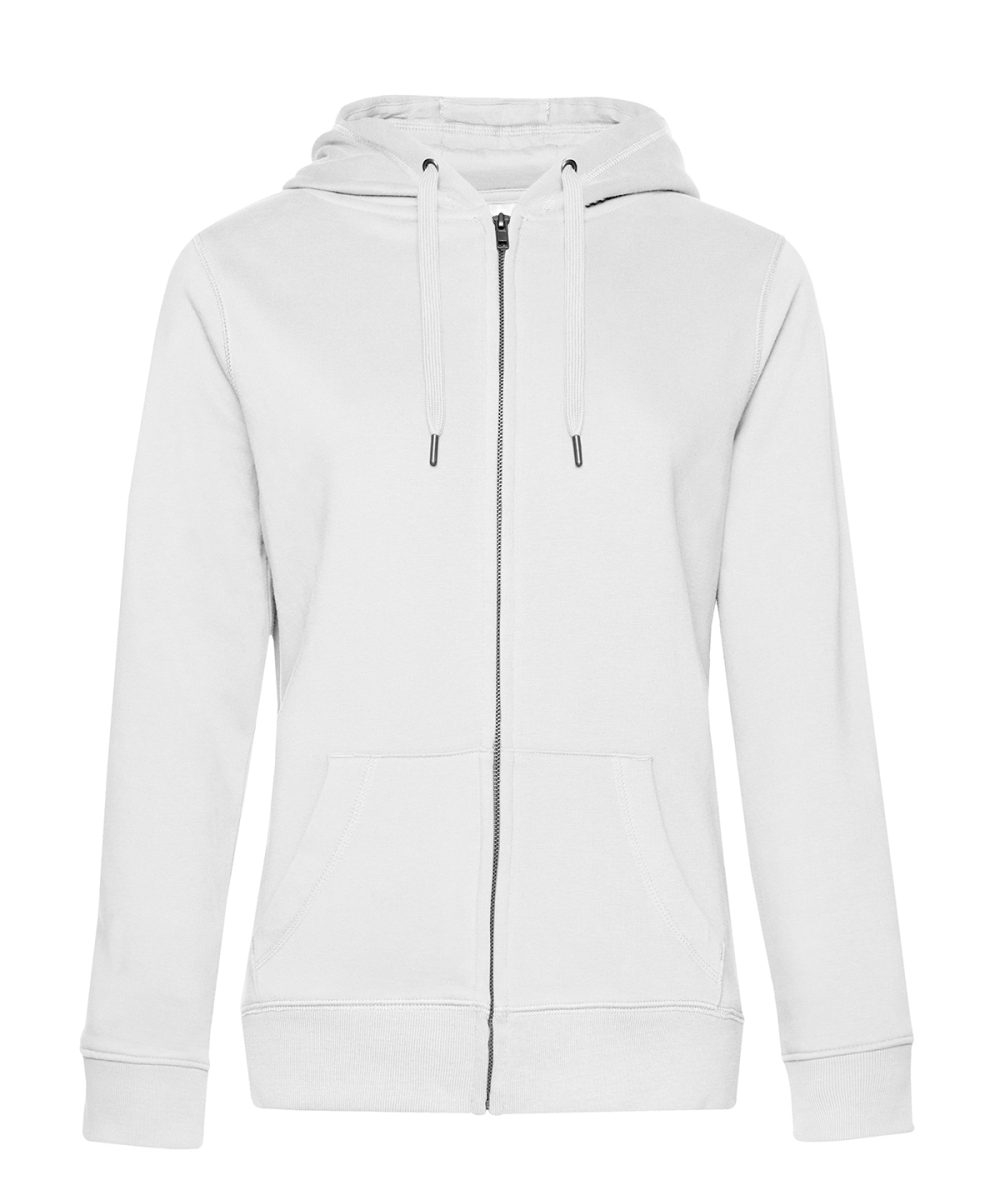 White* B&C Queen zipped hooded