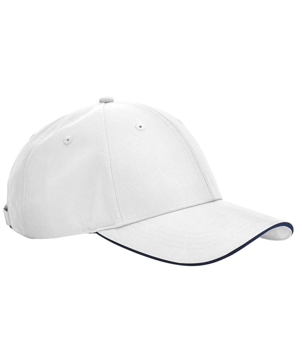 White/French Navy Team sports-tech cap