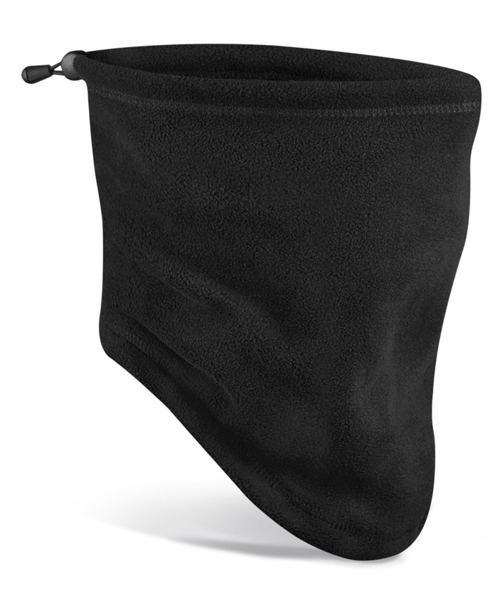 Black Recycled fleece snood