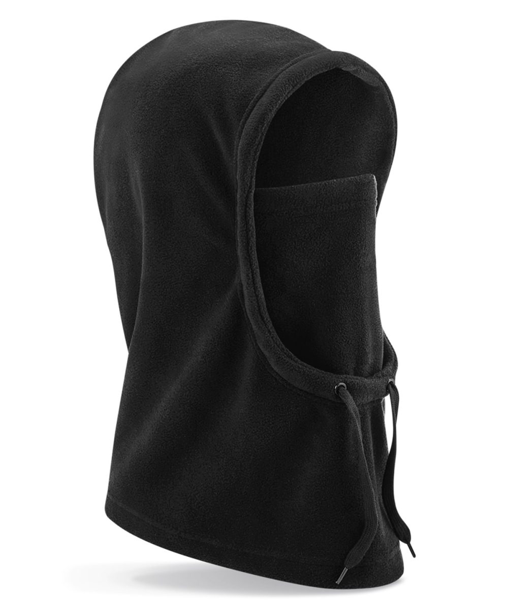 Black Recycled fleece hood