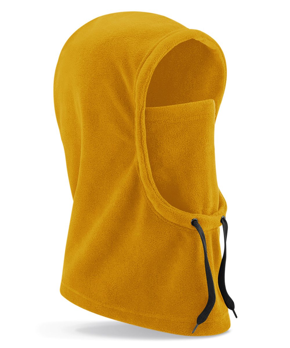 Mustard Recycled fleece hood