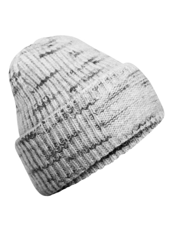 Cloudy Haze Chunky knit reverse patch beanie