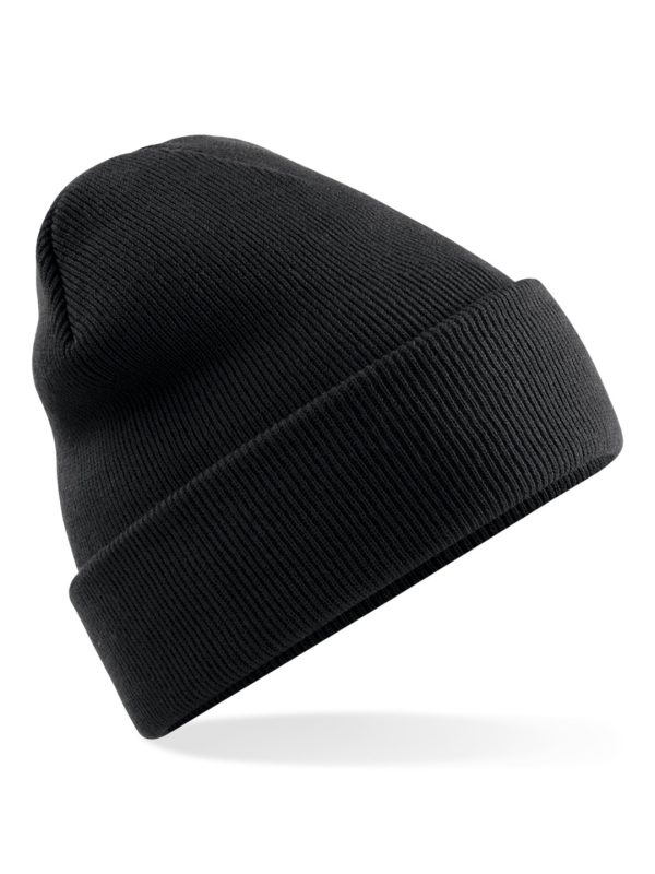 Black Polylana® original cuffed beanie