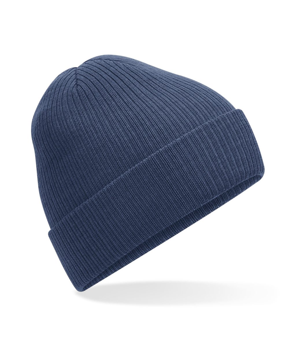 Steel Blue Polylana® ribbed beanie