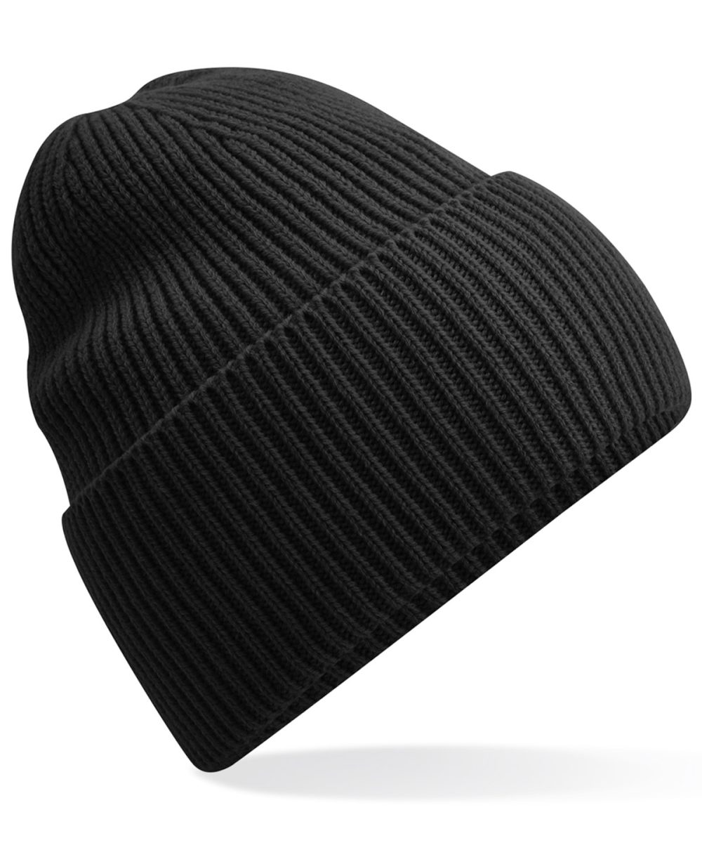 Black Oversized cuffed beanie