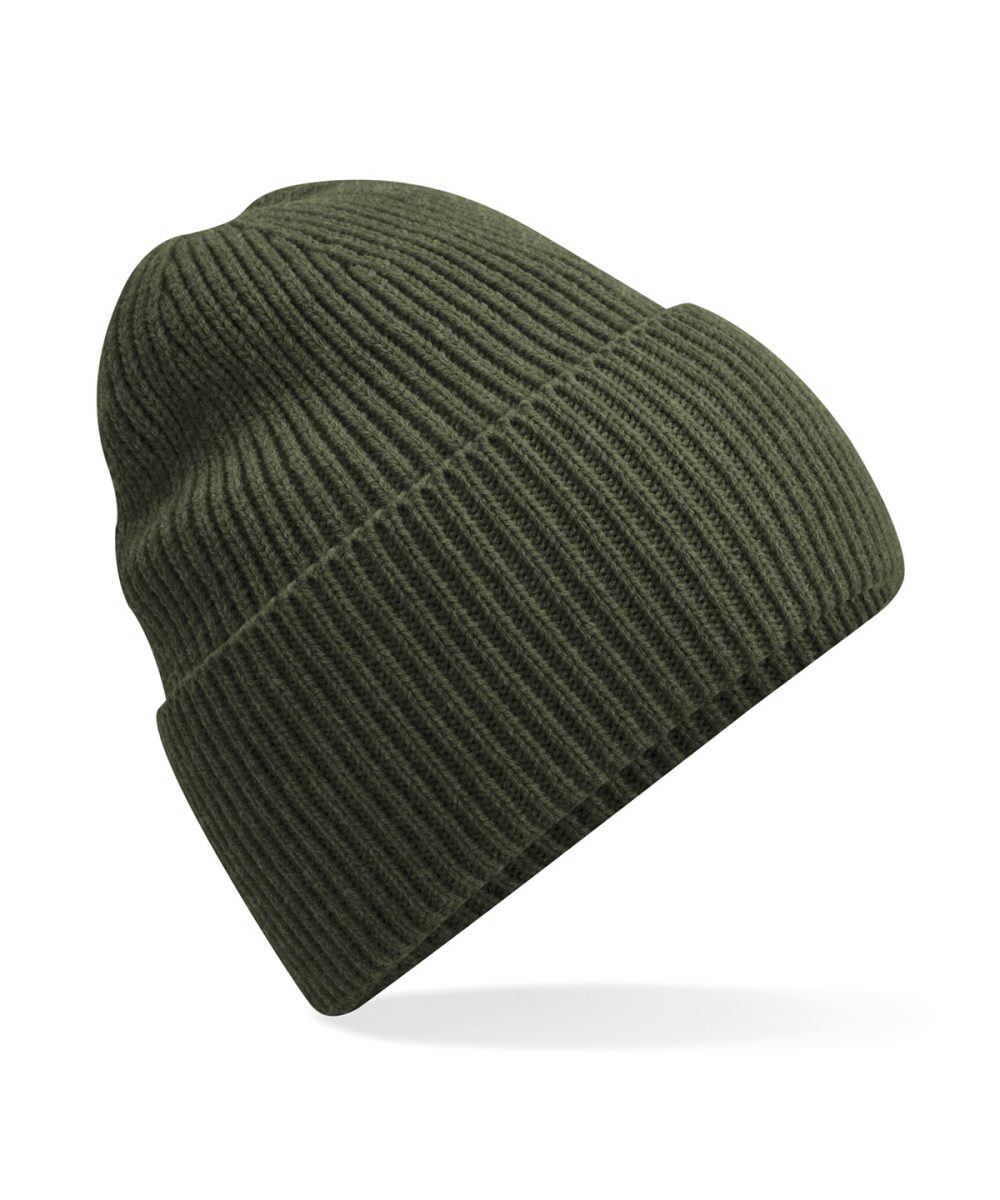 Olive Green Oversized cuffed beanie