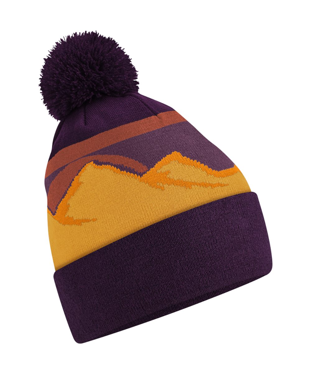 Desert Peaks Mountain peaks pom pom beanie