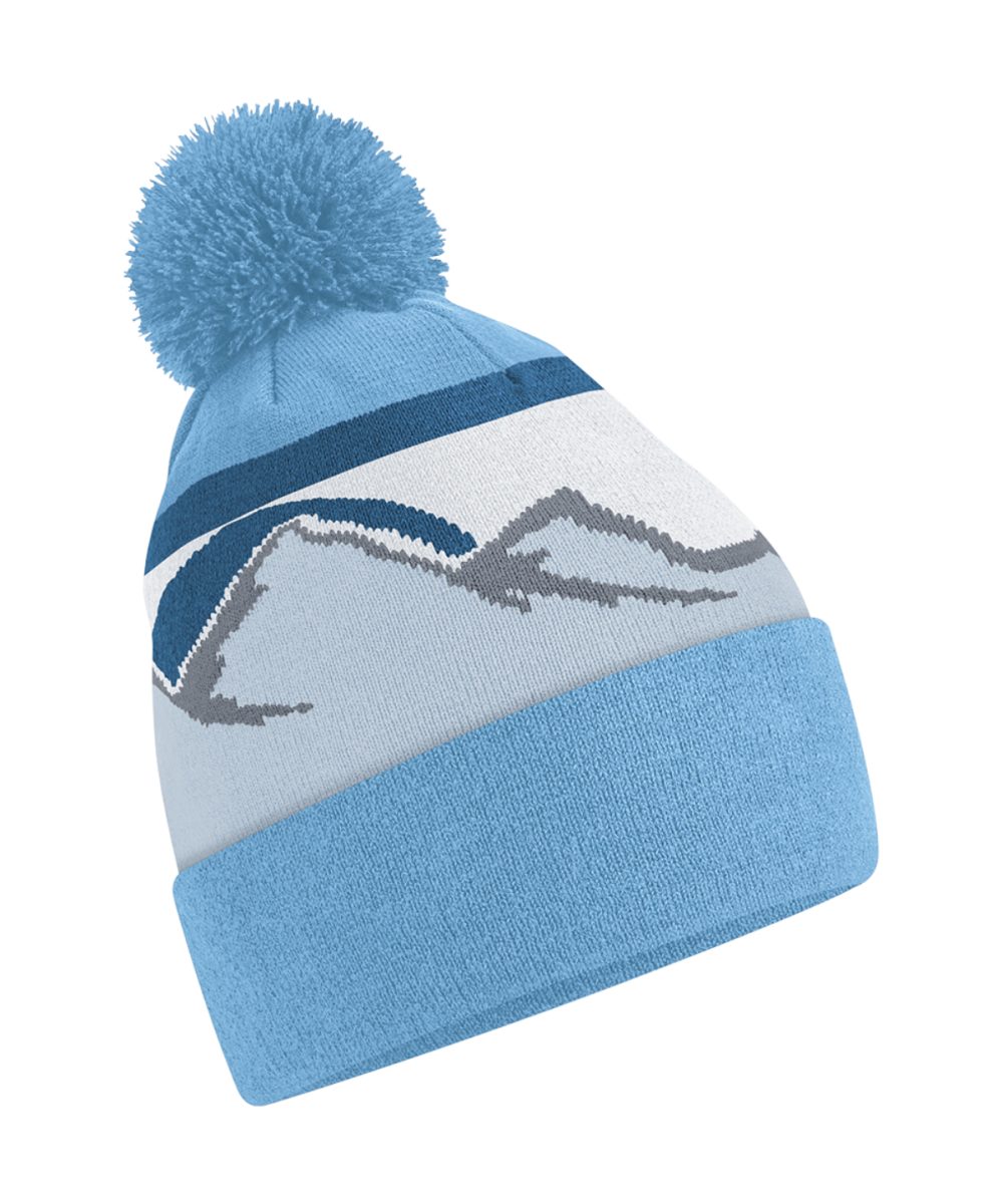 Glacier Peaks Mountain peaks pom pom beanie