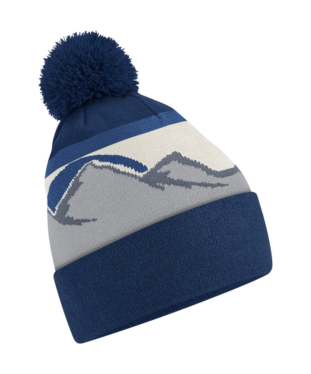 Rocky Peaks Mountain peaks pom pom beanie