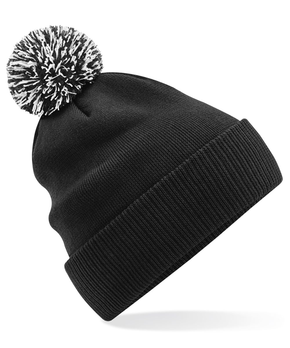 Black/White Recycled Snowstar® beanie