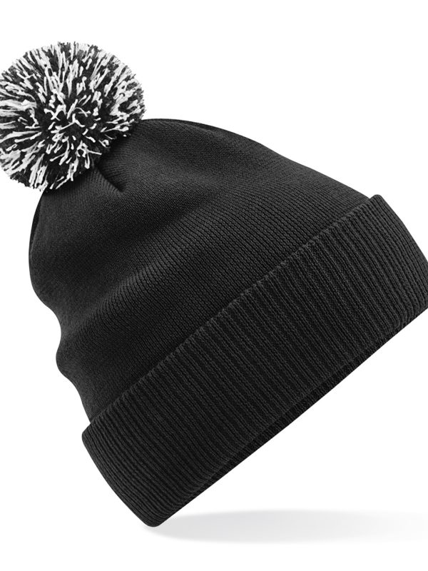 Black/White Recycled Snowstar® beanie