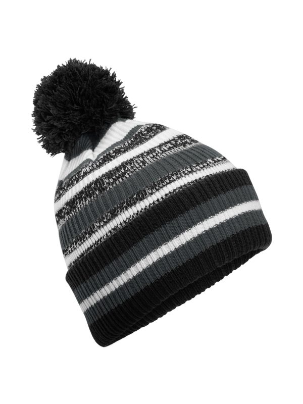 Black/Graphite Grey/White Multi-sport fan beanie