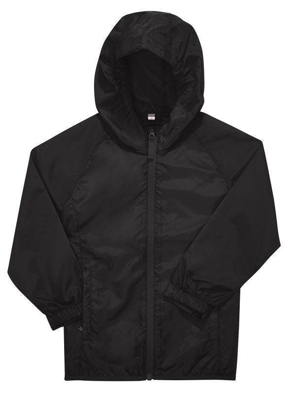 Black B&C #Reset windbreaker /kids