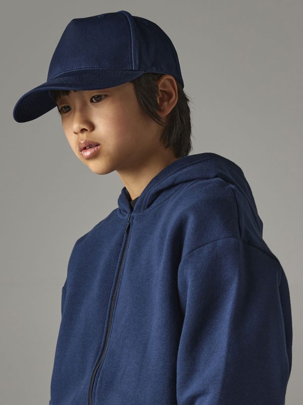 Junior organic cotton 5-panel cap