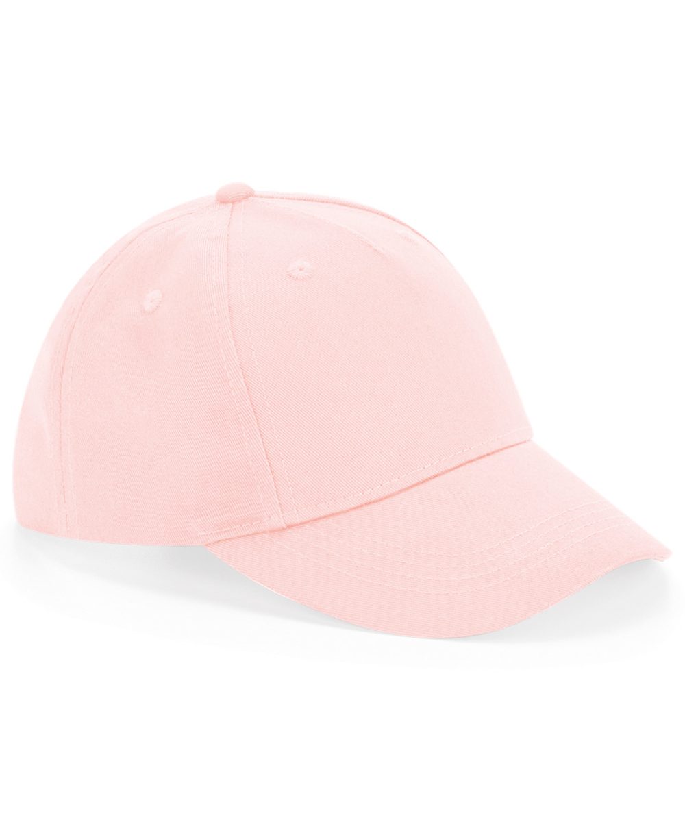 Powder Pink Junior organic cotton 5-panel cap