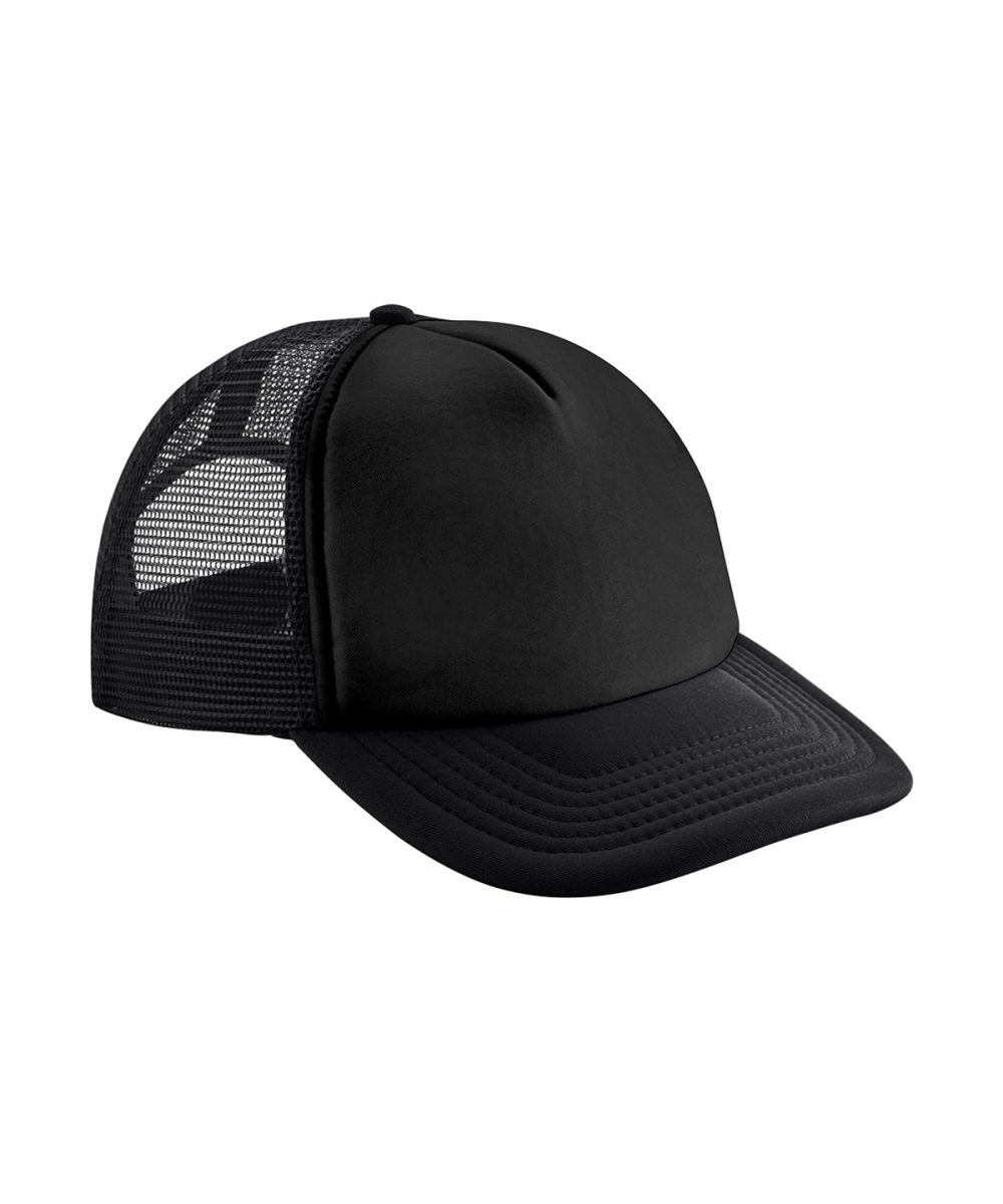 Black/Black Junior vintage snapback trucker