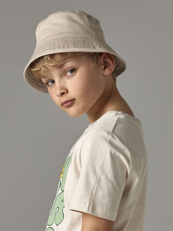 Junior organic cotton bucket hat