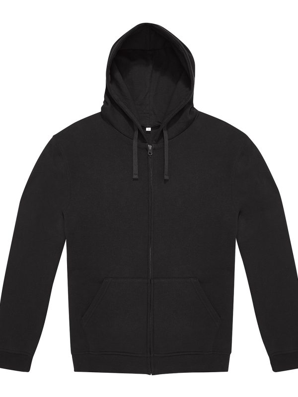 Black* B&C ID.334 zip hoodie