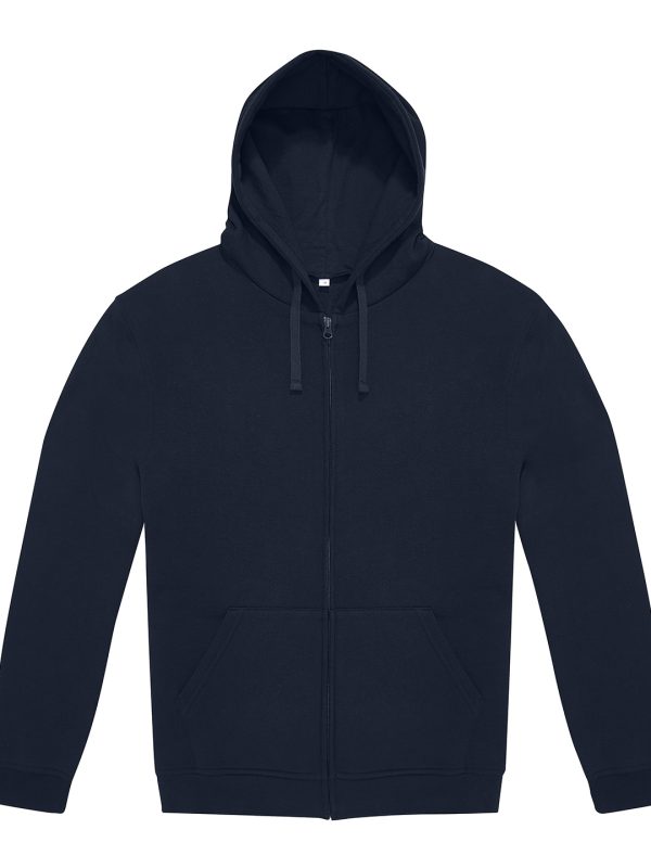 Navy B&C ID.334 zip hoodie