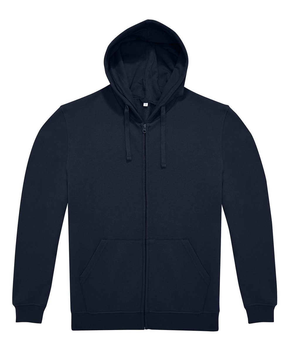 Navy B&C ID.224 zip hoodie