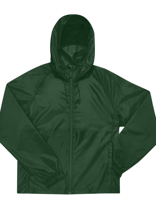 Bottle Green B&C Reset lined windbreaker