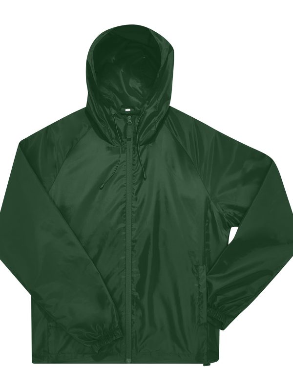 Bottle Green B&C #Reset windbreaker