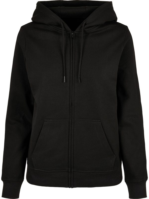 Black Women’s basic zip hoodie