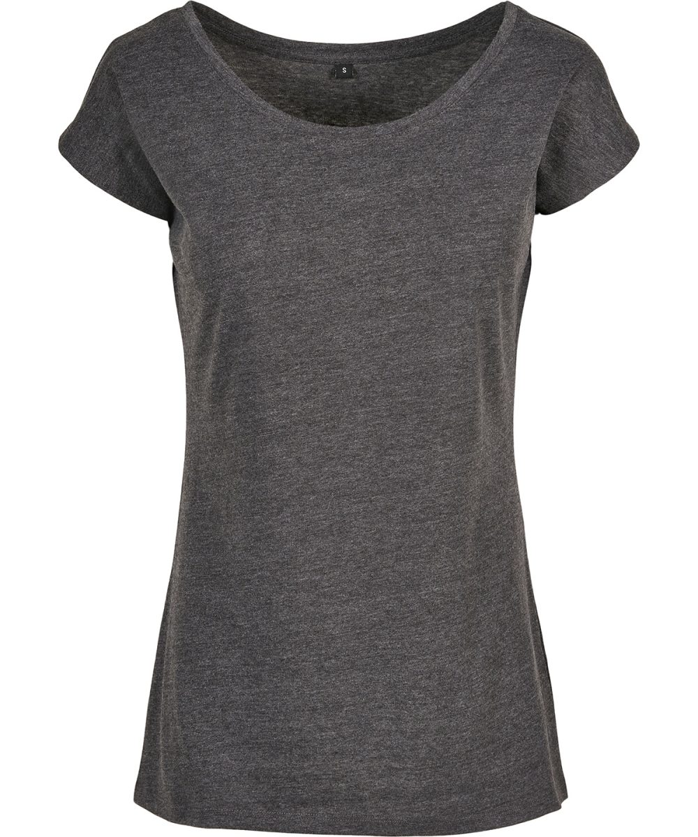 Charcoal Women's wide neck tee