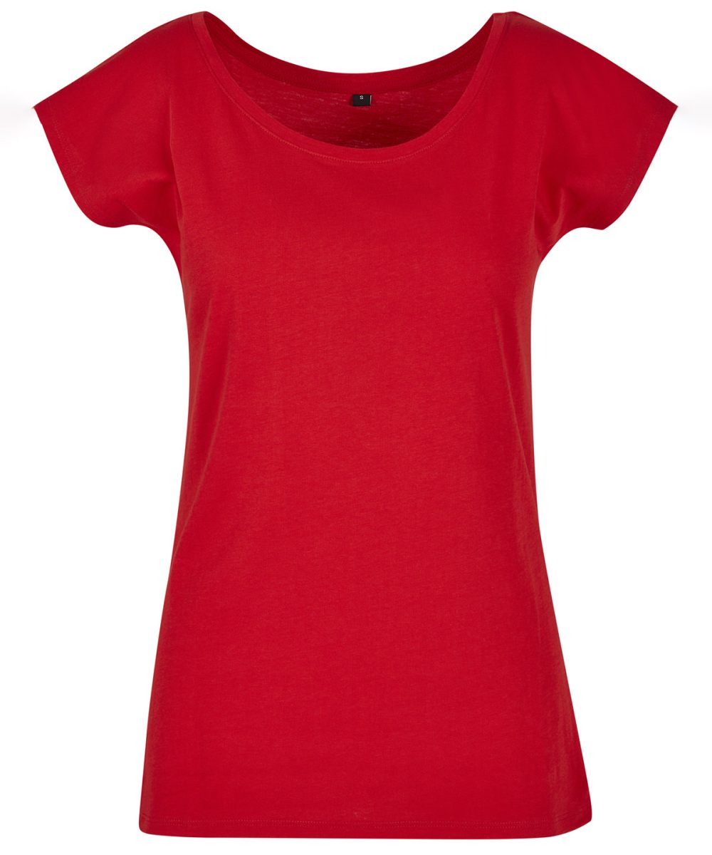 City Red Women's wide neck tee