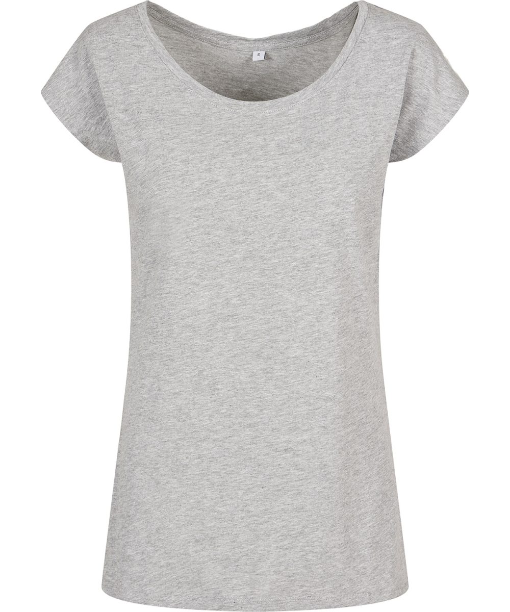 Heather Grey Women's wide neck tee