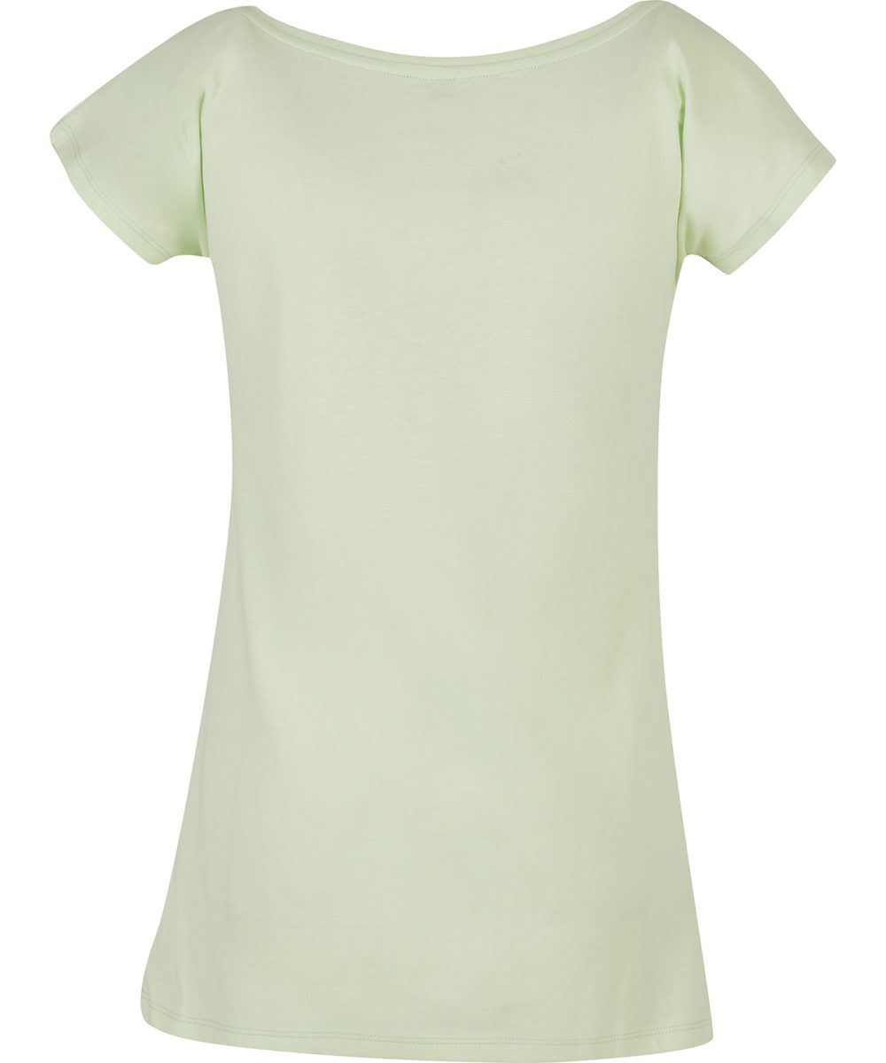 Light Mint Women's wide neck tee