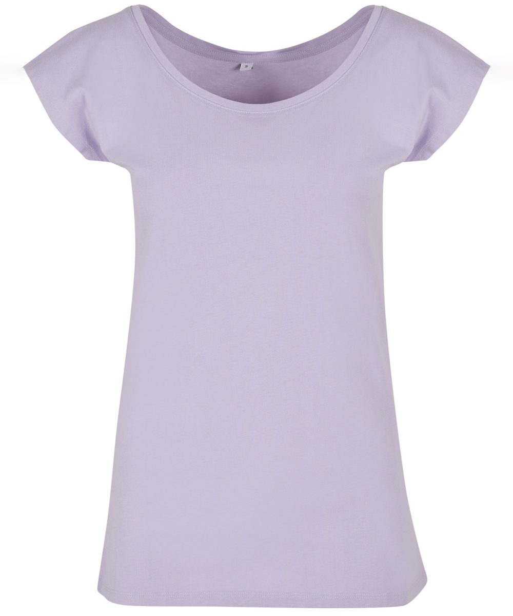 Lilac Women's wide neck tee